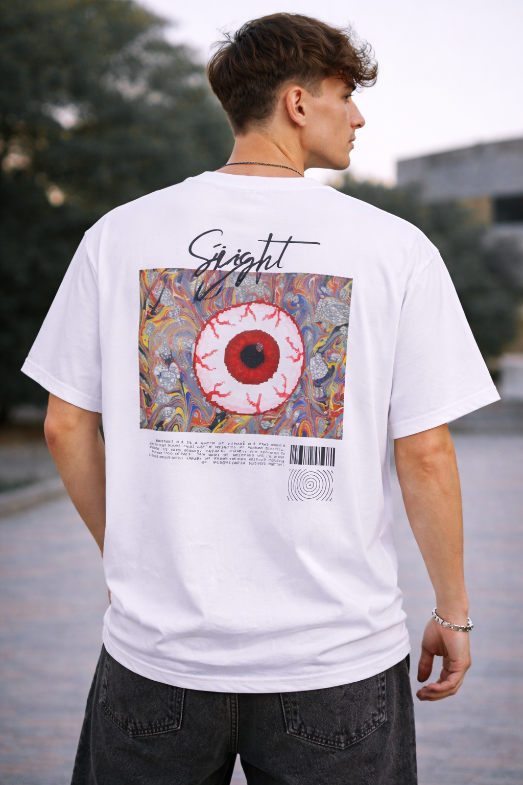 Abstract Eye Print Tee