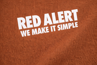 RED ALERT BRONZE OVERSIZED T-SHIRT