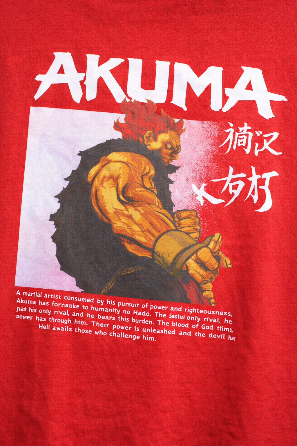 AKUMA RED OVERSIZED T-SHIRT