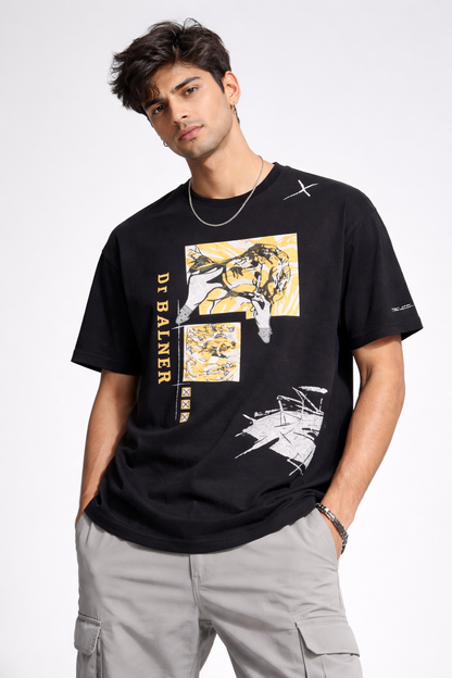 DIEALNER BLACK TSHIRT