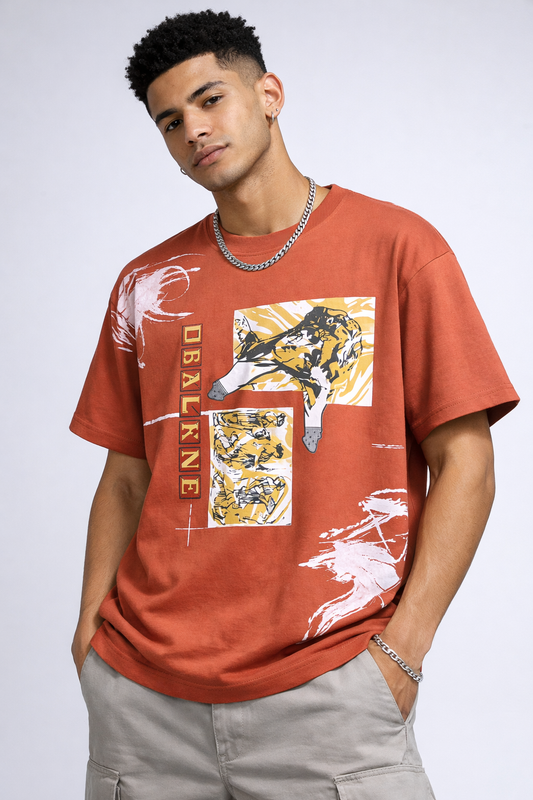 RICHSTAR GRAPHIC ORANGE TSHIRT