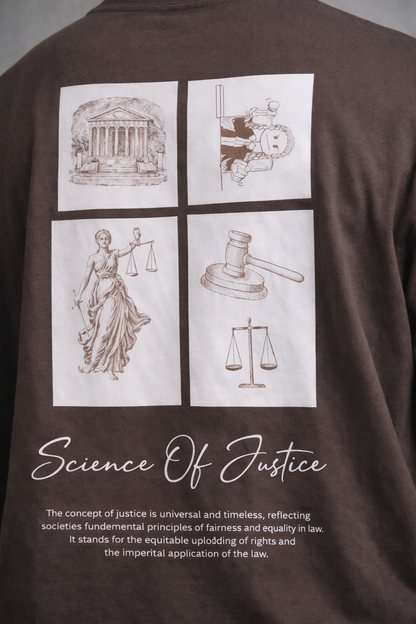 JUSTICE BROWN OVERSIZE T-SHIRT